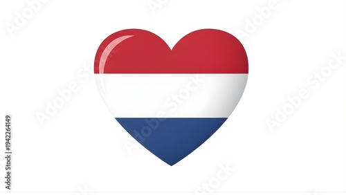 Netherlands Flag Heart Shape Icon Red White Blue Love Symbol Flat Vector Free Download Netherlands Flag Heart Shape Icon Red White Blue Love Symbol Flat Vector - GFXLoad