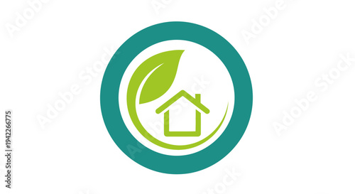 Eco Friendly Home Green Icon.