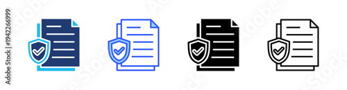 Prevention Multi Style Icon Set Vector 
