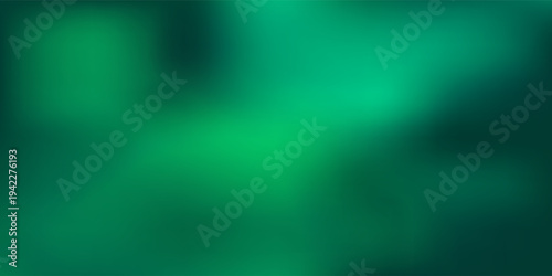 Abstract Emerald Green Gradient Background with Soft Fluid Shapes and Modern Tech Mesh. vector illustration
