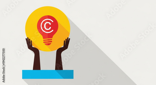 World Intellectual Property Day Concept of intellectual property protection and copyright laws safeguarding creative ideas and innovations