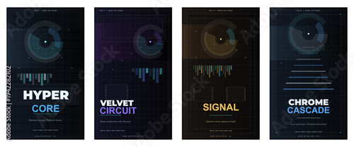 Maximal tech poster design, luxury technology advertisement template, futuristic AI magazine cover, premium cyber flyer layout, holographic branding concept, elite digital product poster, high end 