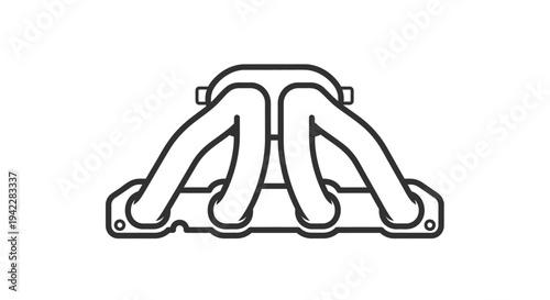 Exhaust Manifold Car Part Component.