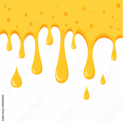 とろけるチーズ液体ドリップ装飾