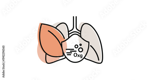 Vital Signs Line minimal creative color illustration