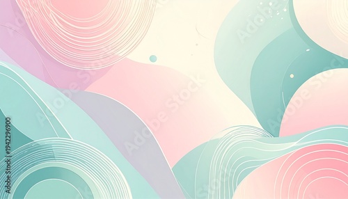 Pastel Colored Abstract Background Design Element.