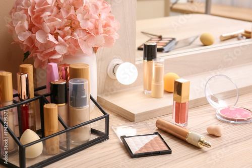 Flowers and different cosme...