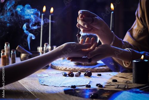 Fortune teller with pendulu...