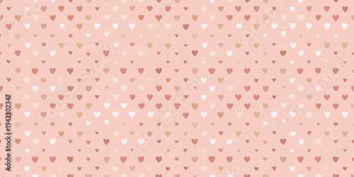 A light pink background covered in a dense pattern of small hearts