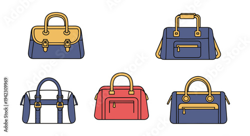 Weekender Bag Line art vector creative modern