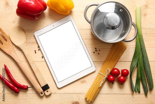 Digital recipe book with ki...