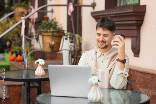 Young male programmer with ...