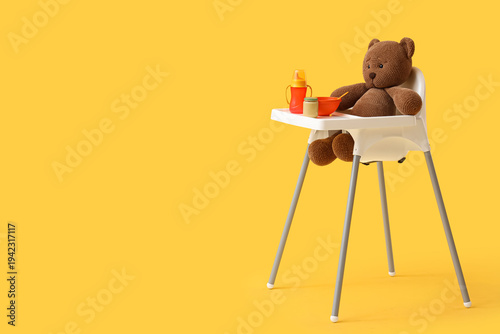 Cute teddy bear toy with bo...