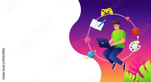 World Graphic Design Day Creative Mindburst A Digital Artist's Journey Through Learning, Gaming, and Inspiration