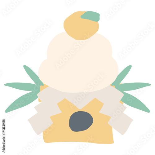 鏡餅のイラスト 正月飾りや鏡開きに使える1月の園だよりシンプル手描き素材シリーズ