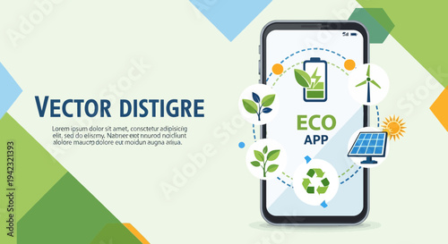 Eco friendly app on smartphone for sustainable living