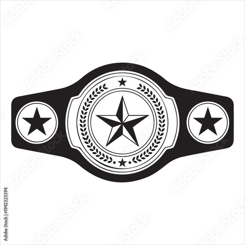 Photography Championship wrestling belt silhouette