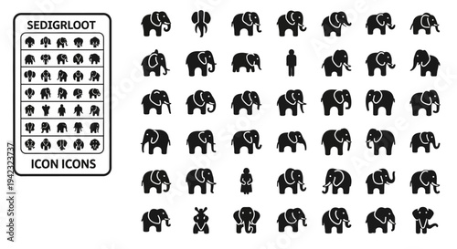 Collection of various clamp icons representing different fastening and gripping tools for construction and woodworking