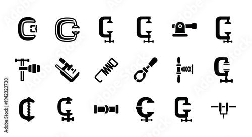 Collection of various casino poker chip stacks in black and white, representing games of chance and betting