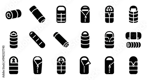 Collection of black and white martial arts belts arranged in a grid pattern on a clean background.