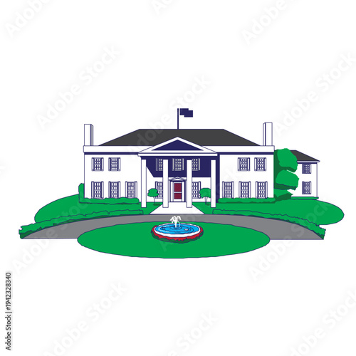 Make a Professional Government House Vector
