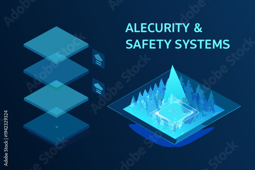 Alecurity safety systems displayed as an isometric digital illustration