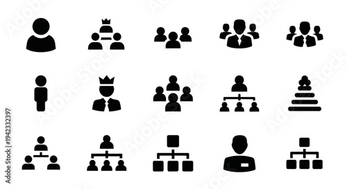 A collection of maritime and aquatic icons including jellyfish, squid, fish, waves, and other ocean-themed symbols for design