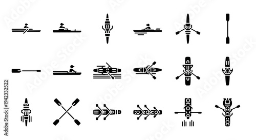 Set of icons representing electricity, power, energy, science, and technology concepts for digital and print applications
