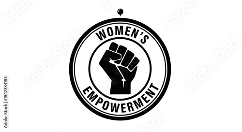Empowering women through unity and strength in a simple yet bold logo design.