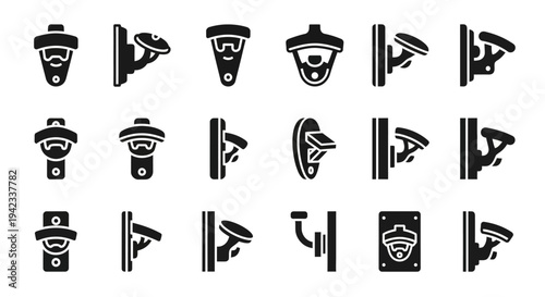 Collection of outdoor wall light fixtures with various mounting options and styles for exterior illumination