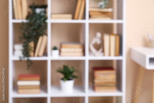 Modern shelving unit with b...