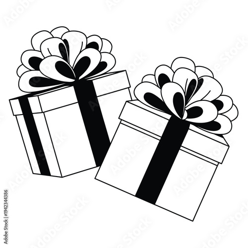 gift reward promotion vector illustration with present boxes representing marketing campaign loyalty program and customer engagement