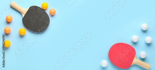 Table tennis rackets and ba...