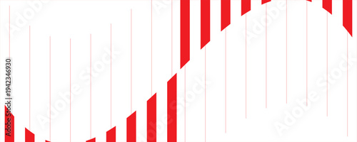 abstract simple red thin and bold flag line pattern art can be used background.