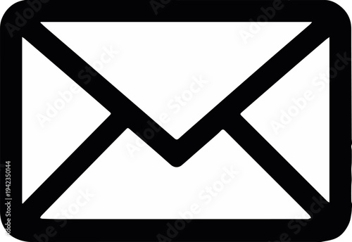 Envelope icon for postal and letter communication