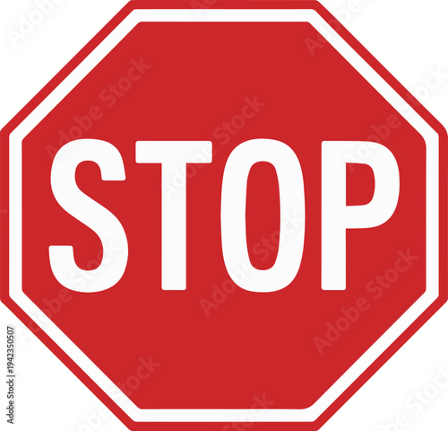 Stop sign at highway junction