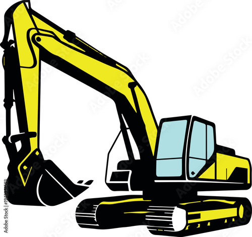 Excavator parts and components exploded view for manual