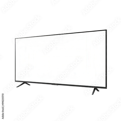 Flat screen TV mockup for advertising and product presentation, blank display
