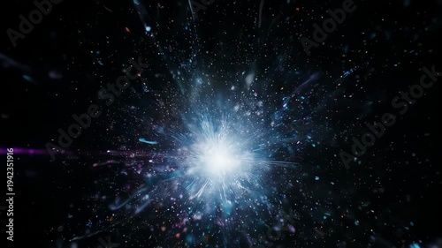 Cosmic Explosion in Deep Space Universe.