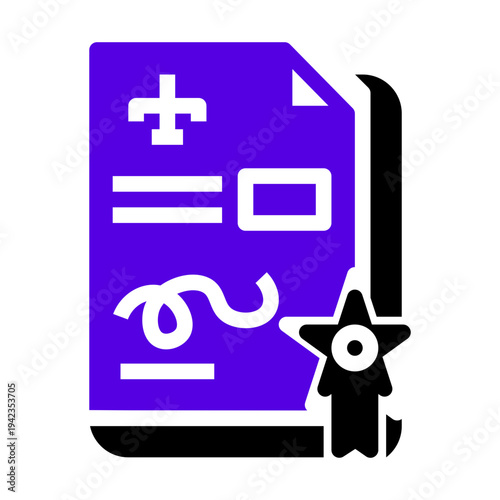 star law document icon two tone color