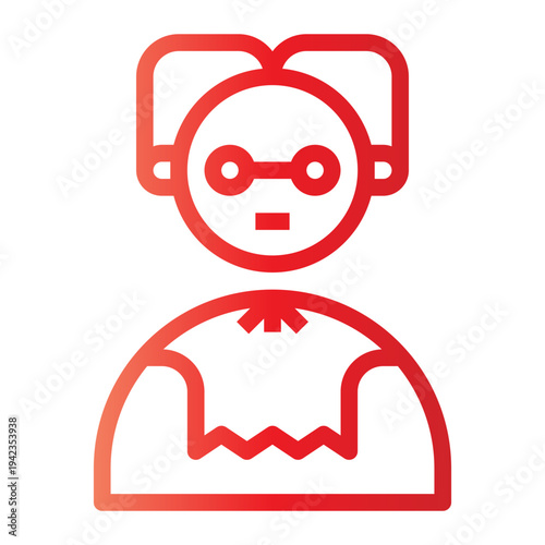 judical officer gradient icon