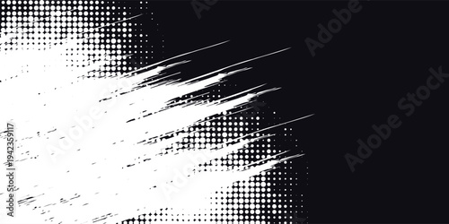 Basic halftone dots effect in black and white color. Halftone effect. Dot halftone. Black white halftone.Background with monochrome dotted texture. Polka dot pattern template. circle dot. modern