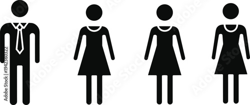 Business Leadership And Educational Silhouette Set Featuring Professional Public Speaking, Team Organization Hierarchy, Digital Audio Book, And Risk Management Parachute Concept