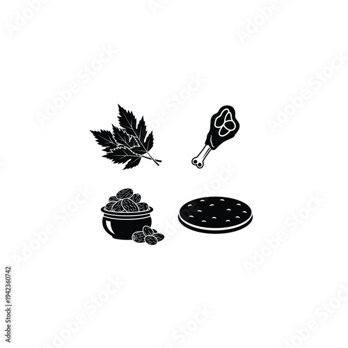 Delicious barbecue ingredients on a table