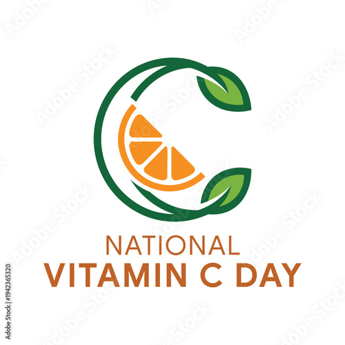 National Vitamin C Day Logo Design
