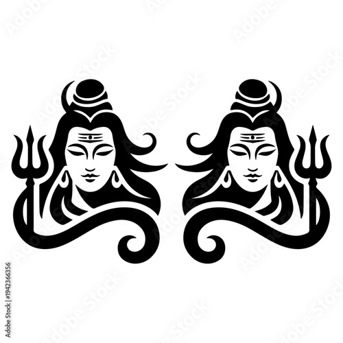 hinduism religion icons silhouette pack