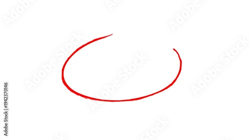 brush stroke highlight marker for presentation. Hand Drawn Oval Highlight Effect, 4k circle animation