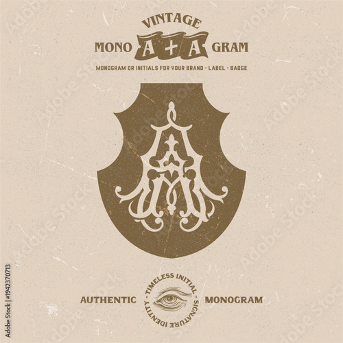 vintage-monogram-initial-aa-emblem-logo-template-vector
