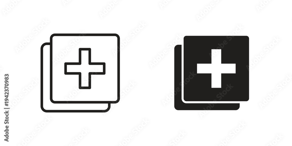 Obraz premium Add apps icon for web and mobile app. Vector icons