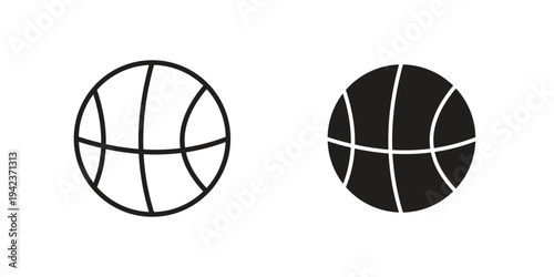 Basketball icon for web and mobile app. Vector icons